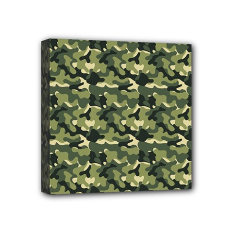 Camouflage Pattern Mini Canvas 4  X 4  (stretched) by goljakoff