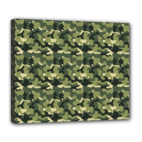 Camouflage Pattern Deluxe Canvas 24  X 20  (stretched) by goljakoff