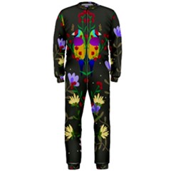 Bird Flower Plant Nature Onepiece Jumpsuit (men) by Maspions