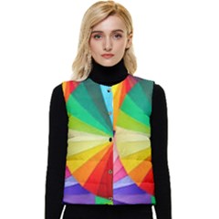 Bring Colors To Your Day Women s Button Up Puffer Vest by elizah032470