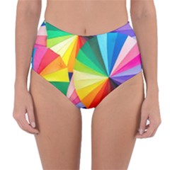 Bring Colors To Your Day Reversible High-waist Bikini Bottoms by elizah032470