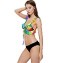 bring colors to your day Low Cut Ruffle Edge Bikini Top View2