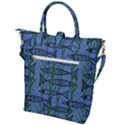 Fish Pike Pond Lake River Animal Buckle Top Tote Bag View2