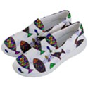 Fish Abstract Colorful Women s Lightweight Slip Ons View2