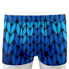 Blue Gradient Knit Pattern Men s Boxer Briefs by quinncafe82