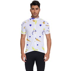 Pattern-fruit-apples-green Men s Short Sleeve Cycling Jersey by Maspions