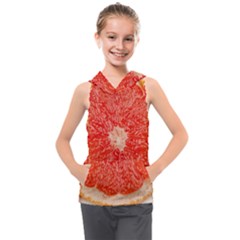 Grapefruit-fruit-background-food Kids  Sleeveless Hoodie by Maspions