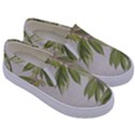 Watercolor Leaves Branch Nature Plant Growing Still Life Botanical Study Kids  Canvas Slip Ons View3