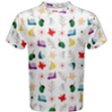 Snails Butterflies Pattern Seamless Men s Cotton T-Shirt View1