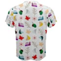 Snails Butterflies Pattern Seamless Men s Cotton T-Shirt View2