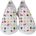 Snails Butterflies Pattern Seamless Kids  Slip On Sneakers View1