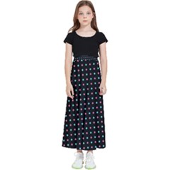 Pattern Dots Dot Seamless Kids  Flared Maxi Skirt by Maspions