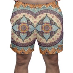 Mandala Floral Decorative Flower Men s Shorts by Maspions