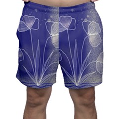 Flower Nature Abstract Art Men s Shorts by Maspions