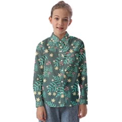 Illustration Pattern Seamless Kids  Long Sleeve Shirt by Maspions