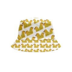 Little Bird Motif Pattern Wb Inside Out Bucket Hat (kids) by dflcprintsclothing