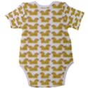 Little Bird Motif Pattern Wb Baby Short Sleeve Bodysuit View2