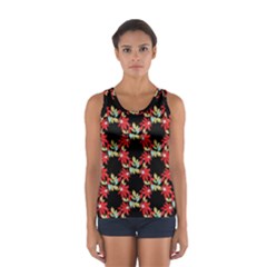 Floral Geometry Sport Tank Top  by Sparkle