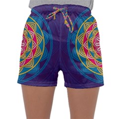 Abstract Digital Artwork Sleepwear Shorts by Maspions