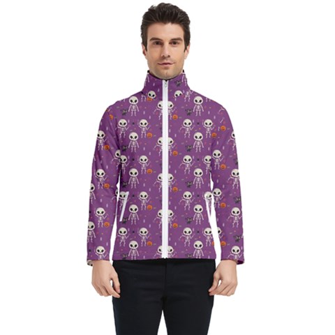 Skull Halloween Pattern Men s Bomber Jacket by Maspions