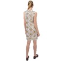 Gold Flower Of Life Sacred Geometry Sleeveless Shirt Dress View2