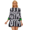 Gym mode Long Sleeve Babydoll Dress View1