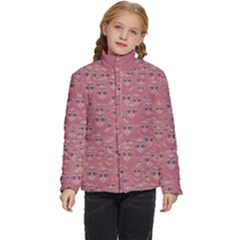 Sweet Emoji Canvas Print Pattern Kids  Puffer Bubble Jacket Coat by dflcprintsclothing