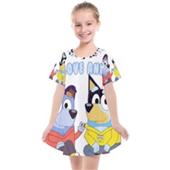 Stumpfest Bluey Kids  Smock Dress by avitendut