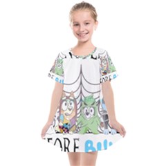 Bluey Halloween Kids  Smock Dress by avitendut