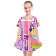 Grannies Bluey Kids  Smock Dress by avitendut