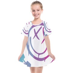 Blink 182 Logo Kids  Smock Dress by avitendut