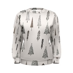 Christmas Tree Trees Nature Women s Sweatshirt by Maspions