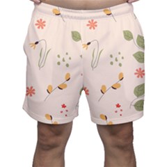 Spring Art Floral Pattern Design Men s Shorts by Maspions