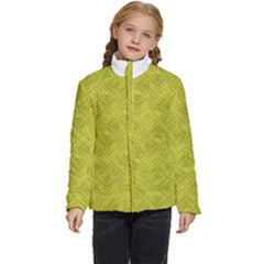 Stylized Botanic Print Kids  Puffer Bubble Jacket Coat by dflcprintsclothing