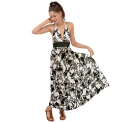 Barkfusion Camouflage Backless Maxi Beach Dress by dflcprintsclothing