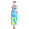 Animal Print Bright Abstract Button Up Chiffon Maxi Dress View1