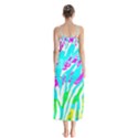 Animal Print Bright Abstract Button Up Chiffon Maxi Dress View2