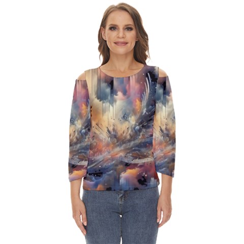 Fa1b89bd-d225-4e0a-b736-7b40b9a60316 Cut Out Wide Sleeve Top by RiverRootz