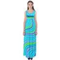 Pattern Swirl Pink Green Aqua Empire Waist Maxi Dress View1