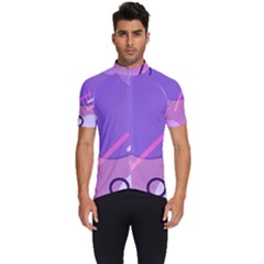 Colorful Labstract Wallpaper Theme Men s Short Sleeve Cycling Jersey by Apen