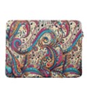 Paisley Print Musical Notes 15  Vertical Laptop Sleeve Case With Pocket View2