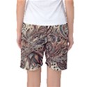 Paisley Print Musical Notes5 Women s Basketball Shorts View2