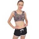 Paisley Print Musical Notes5 V-Back Sports Bra View1