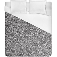 Fuck You Phrase Sketchy Drawing Motif Random Pattern Black Backgrond Duvet Cover (california King Size) by dflcprintsclothing