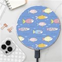 Sea Fish Blue Submarine Animals Patteen Wireless Fast Charger(White) View1