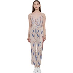 Abstract Pattern Floral Branches V-neck Camisole Jumpsuit by Ndabl3x