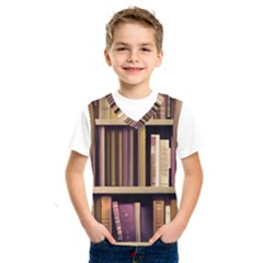 Books Bookshelves Office Fantasy Background Artwork Book Cover Apothecary Book Nook Literature Libra Kids  Basketball Tank Top by Posterlux