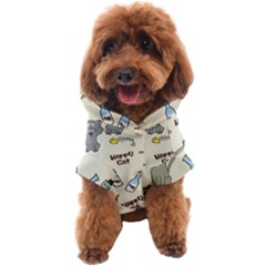 Happy Cats Pattern Background Dog Coat by Grandong