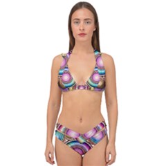 Pattern 3 Double Strap Halter Bikini Set by 2607694