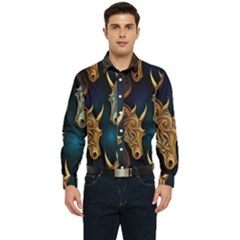 Pattern With Horses Men s Long Sleeve  Shirt by 2607694a